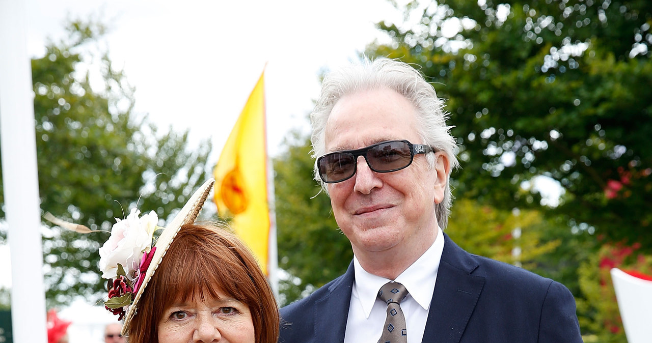 Alan Rickman z żoną Rimą Horton w 2015 roku /Tristan Fewings /Getty Images