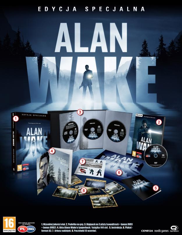 Alan Wake i zawartość Edycji Specjalnej /Informacja prasowa