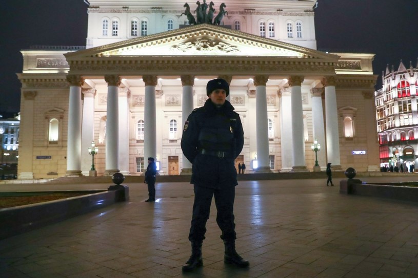 Alarm bombowy w Teatrze Wielkim w Moskwie /Stanislav Krasilnikov/TASS /Agencja FORUM