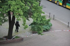 Alarm w Katowicach. W miejskim autobusie znaleziono pozostawioną butlę z gazem