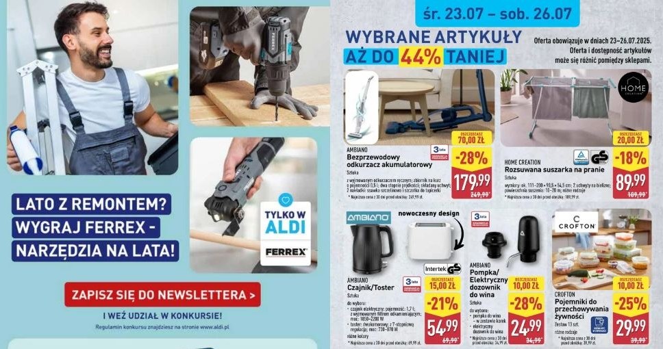 Aldi oferuje promocje do -44%! /Aldi /INTERIA.PL