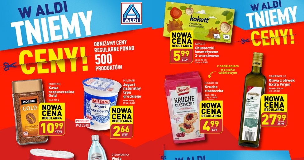 Aldi tnie ceny wielu produktów! /Biuro prasowe Aldi /INTERIA.PL