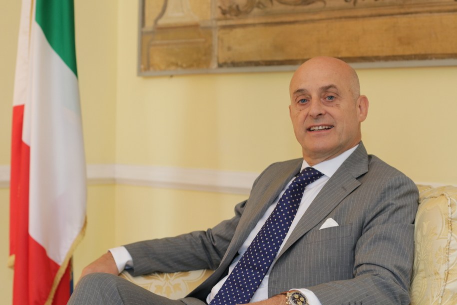 Aldo Amati ambasador Włoch w Polsce /foto. Rafał Miżejewski /RMF FM