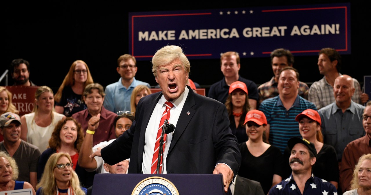 Alec Baldwin jako Donald Trump w programie satyrycznym "Saturday Night Live" /NBC / Contributor /Getty Images