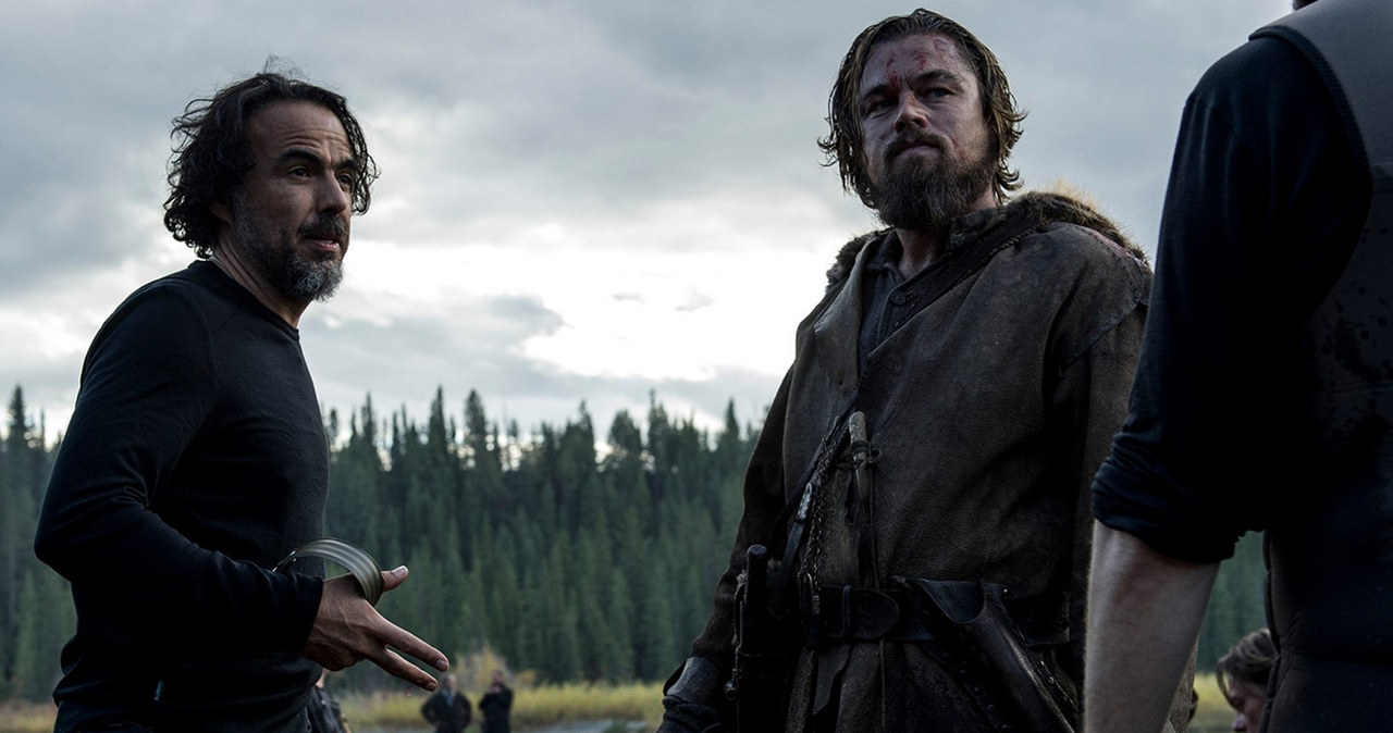 Alejandro Gonzalez Inarritu i Leonardo DiCaprio na planie "Zjawy" /materiały dystrybutora