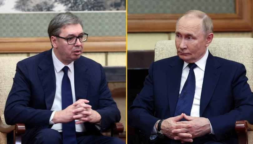 Aleksandar Vuczić i Władimir Putin /VLADIMIR SMIRNOV, ALEXANDER KAZAKOV / SPUTNIK / KREMLIN / POOL /PAP/EPA