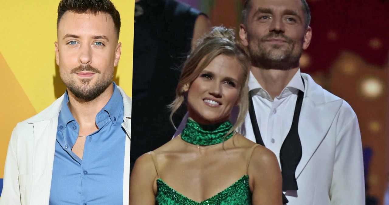 Aleksander Sikora i Agnieszka Kaczorowska z Marcinem Rogacewiczem /East News