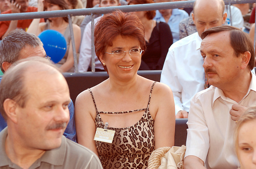 Aleksandra Jakubowska podczas festiwalu w Opolu, 2003 r. /Adam Prończyk /AKPA