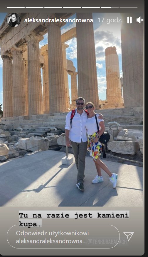 Aleksandra Kwaśniewska i Kuba Badach na wakacjach w Grecji/ źródło: https://www.instagram.com/aleksandraleksandrowna/?hl=pl /Instagram /Instagram