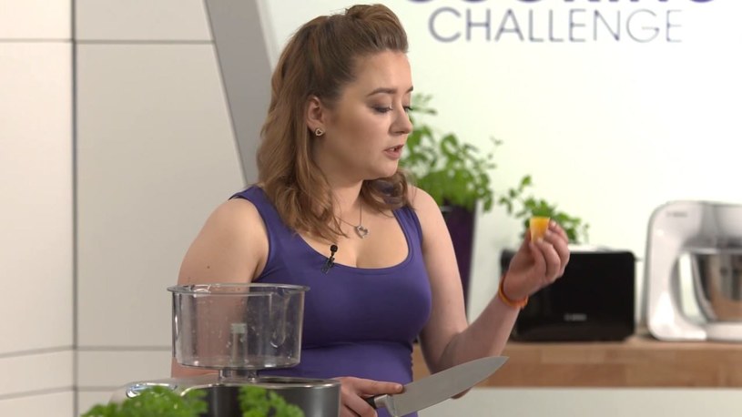 Aleksandra Rosińska w programie "Cooking challenge" /YouTube