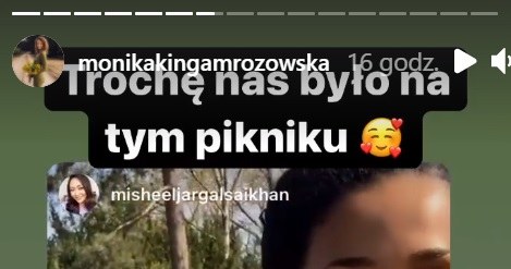 Aleksandra Szwed na pikniku opiekuje się dzieckiem swojej filmowej siostry fot. https://www.instagram.com/monikakingamrozowska/ /Instagram /Instagram