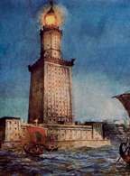 Aleksandria: rekonstrukcja Latarni na Faros, wg Harolda Oakleya /Encyklopedia Internautica