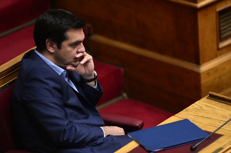 Aleksis Cipras, premier Grecji /LOUISA GOULIAMAKI / AFP /AFP