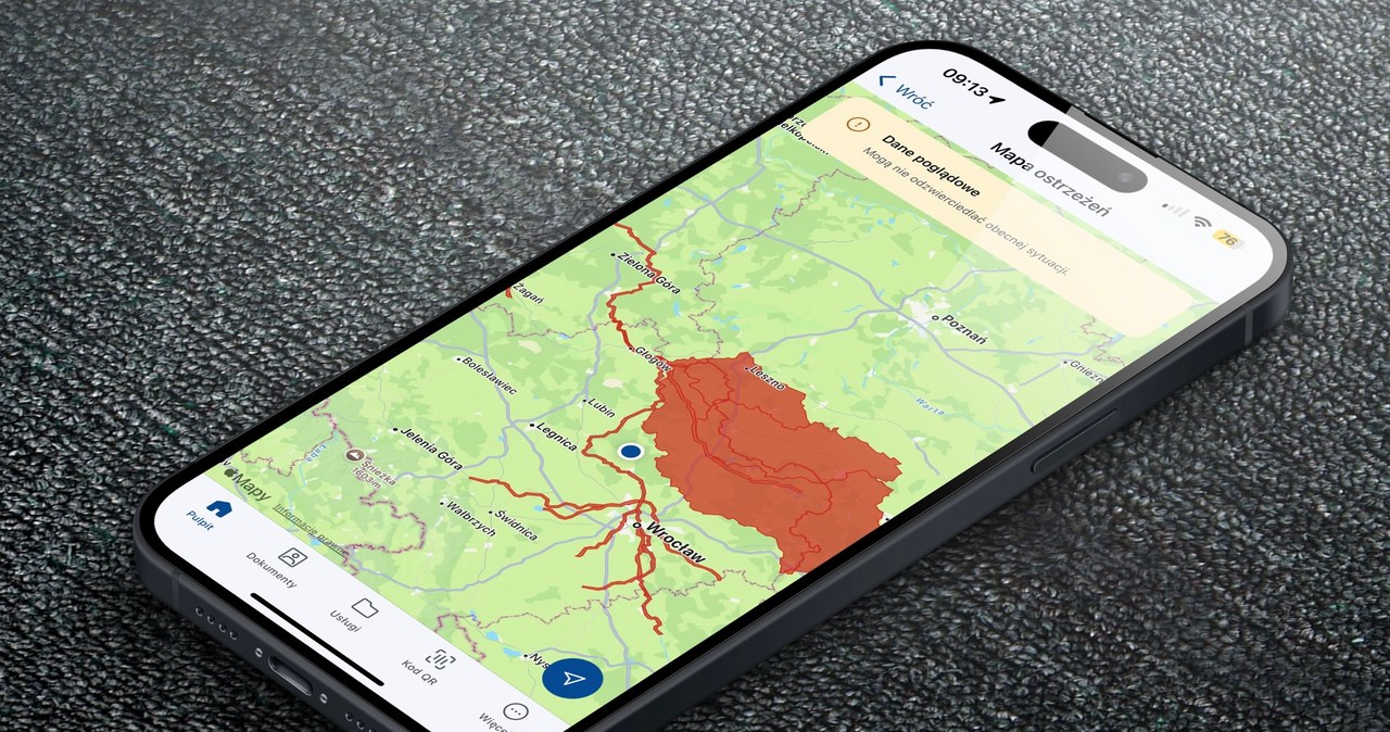 Alert powodziowy w aplikacji mObywatel. Jak działa nowa funkcja? /Dawid Długosz /INTERIA.PL