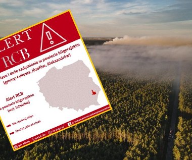 Alert RCB na Lubelszczyźnie. "Nie otwieraj okien, słuchaj poleceń służb"