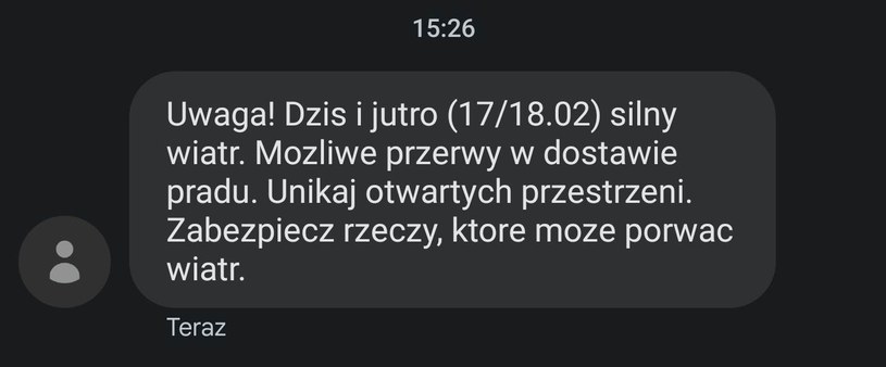 Alert RCB w piątek jest wysyłany na wszystkie telefony komórkowe w Polsce.