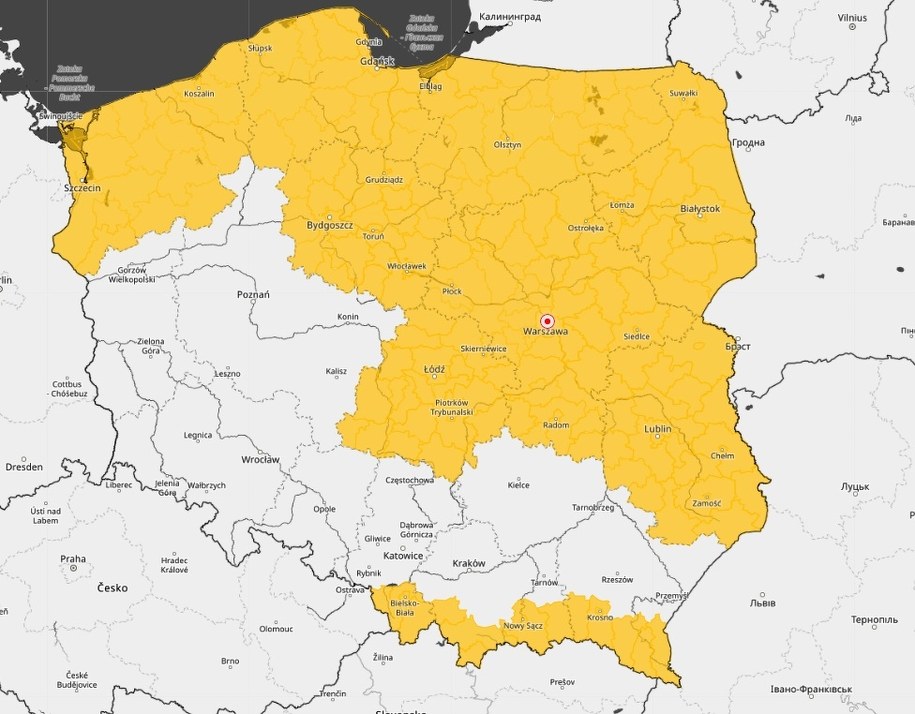 Alerty IMGW na środę i noc ze środy na czwartek /IMGW /