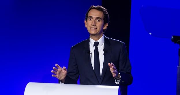 Alexandre Bompard, prezes spólki, w czasie prezentacji programu  Carrefour 2022 /EPA