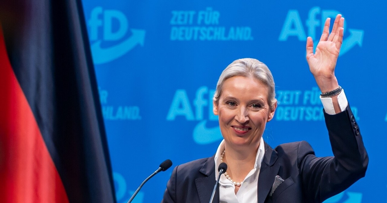 Alice Weidel została kandydatką partii AfD na kanclerza w wyborach do Bundestagu. Weidel chce ponownego uruchomienia gazociągu Nord Stream /Martin Divisek /PAP