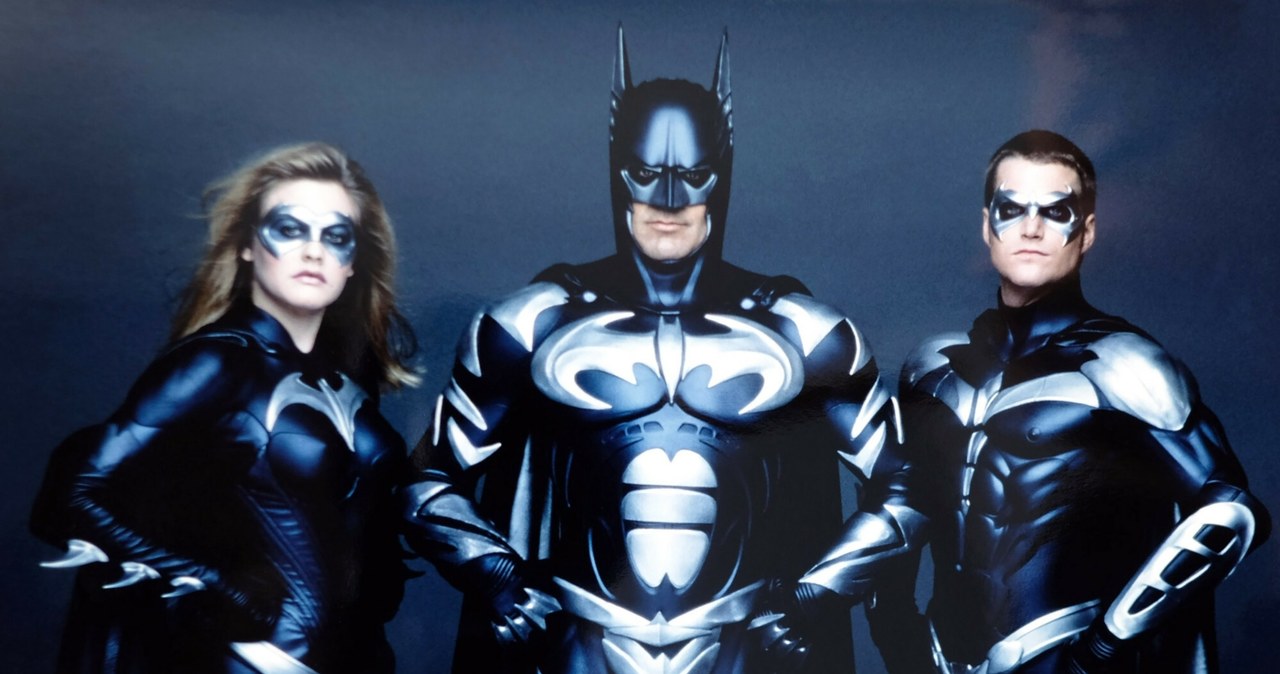 Alicia Silverstone, George Clooney i Chris O'Donnell w filmie "Batman i Robin" /Warner Bros/Courtesy Everett Collection /East News