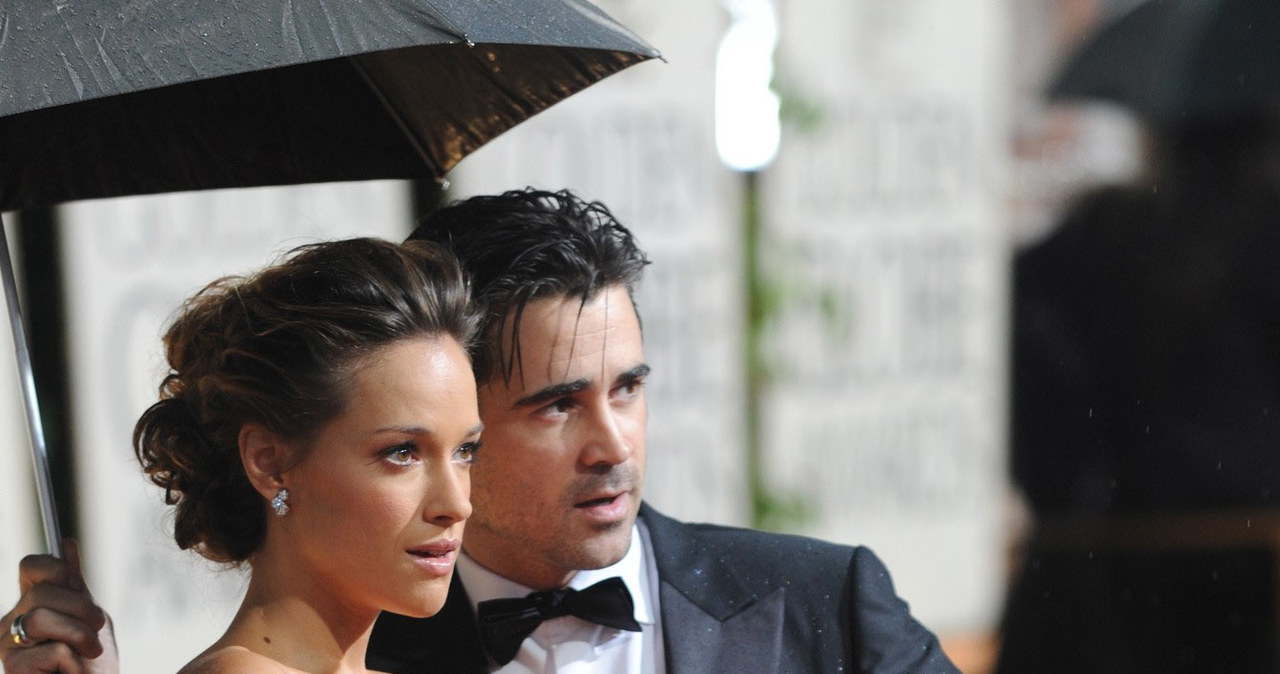 Alicja Bachleda-Curuś i Colin Farrell na rozdaniu Złotych Globów, 2010 r. /East News