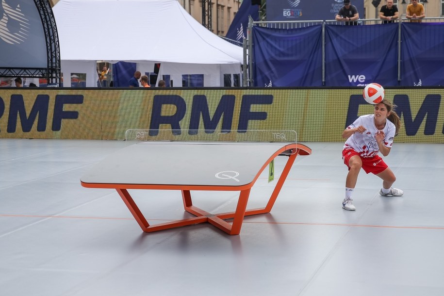 Alicja Bartnicka o medale grała w parze z Ewą Kamińską /III Igrzyska Europejskie 2023 /