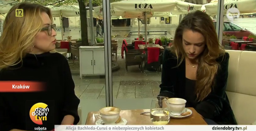Alicja podczas wywiadu w swoim ukochanym mieście, Krakowie /TVN