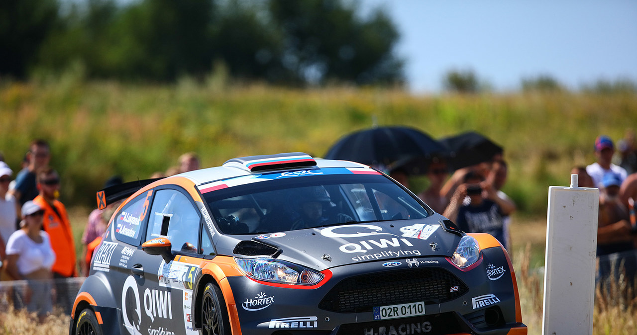 Alieksiej Łukjaniuk i Alieksiej Arnautov (Ford Fiesta R5) /Fot. Grzegorz Kozera /INTERIA.PL