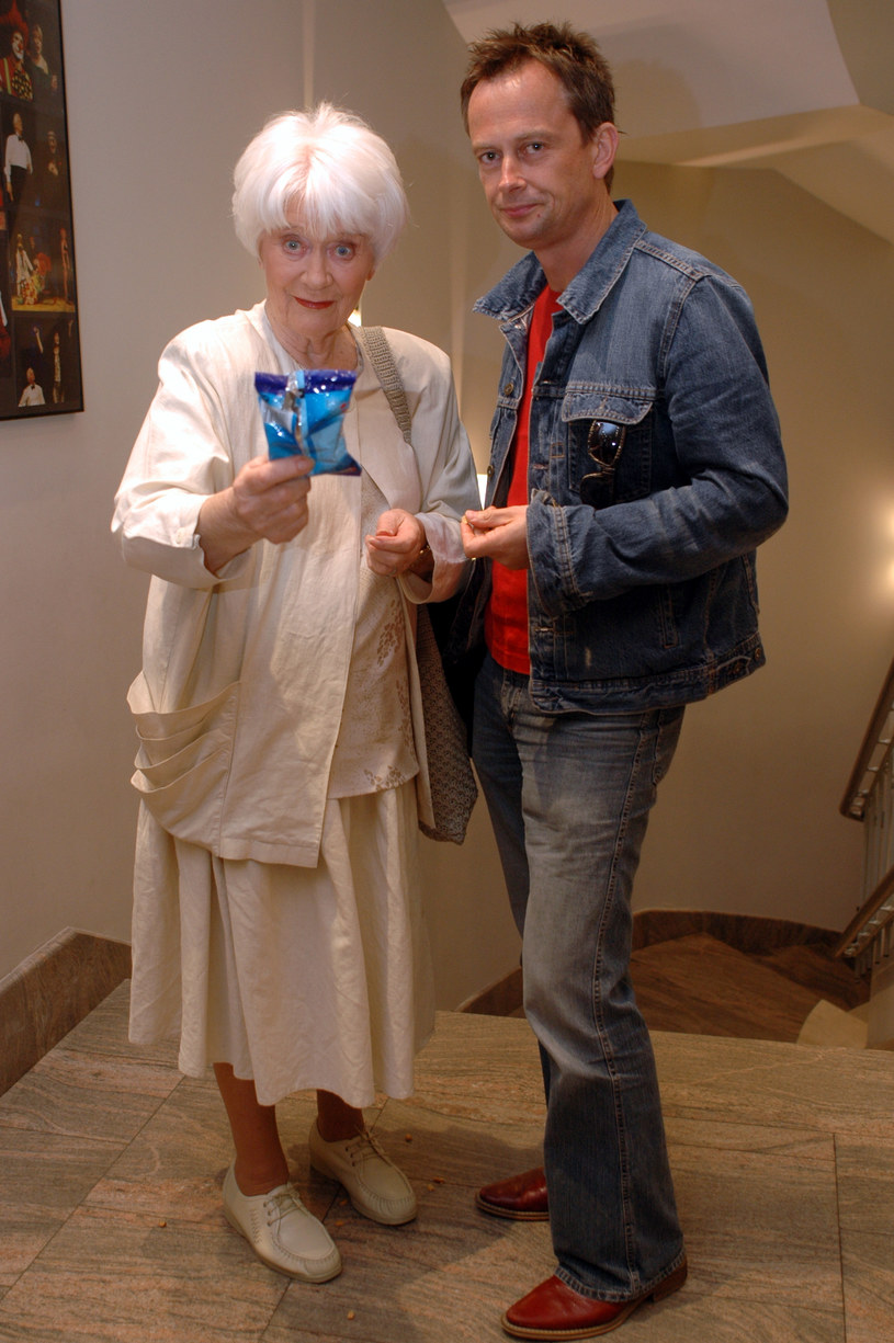 Alina Janowska z synem Michałem Zabłockim /MWMedia