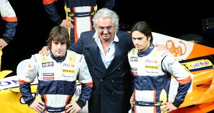 Alonso, Briatore i Piquet / Kliknij /INTERIA.PL