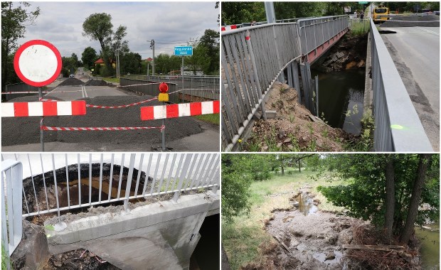 Alwernia po nawałnicy: Zerwany most, woda nienadająca się do picia 