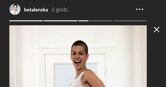 Alżbeta Lenska przymierza suknie ślubne /Instagram /materiały promocyjne