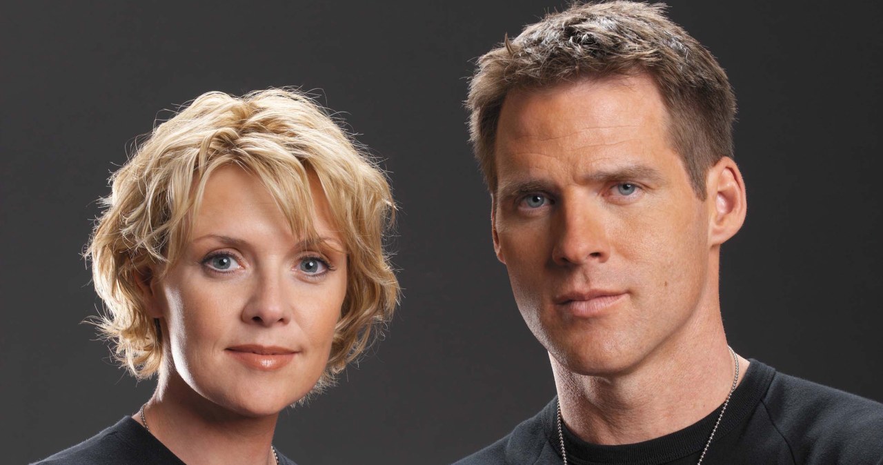 Amanda Tapping (Samantha Carter), Ben Browder (Cameron Mitchell) /Mike Ruiz/Syfy/NBCU Photo Bank/NBCUniversal /Getty Images