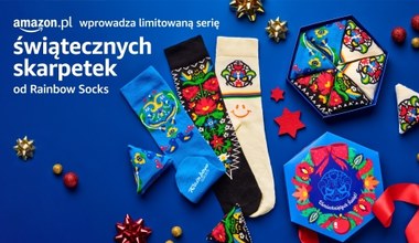 Amazon.pl tworzy limitowaną serię świątecznych skarpetek z polskim producentem Rainbow Socks i przeznacza cały dochód z ich sprzedaży na cele charytatywne