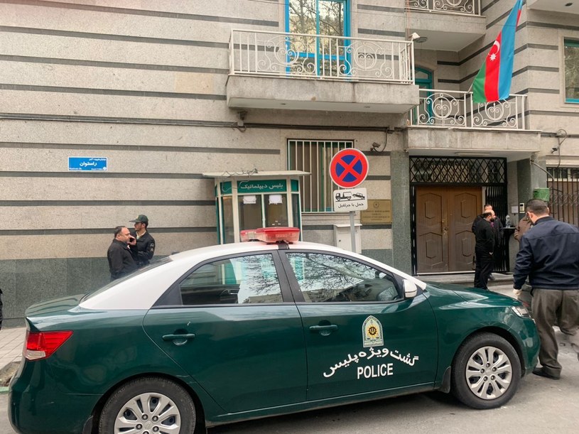 Ambasada Azerbejdżanu w Teheranie. Miejsce ataku / Fatemeh Bahrami /AFP