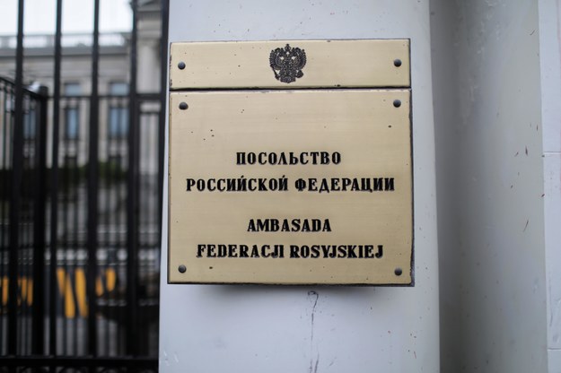 Ambasada Rosji w stolicy, kwiecień 2022 r. /Albert Zawada /PAP