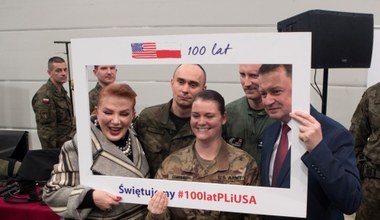 Ambasador Georgette Mosbacher podczas finału akcji "100 lat razem"