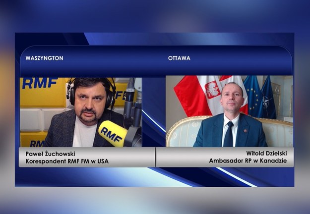 Ambasador RP w Kanadzie Witold Dzielski w rozmowie z RMF FM /Paweł Żuchowski /RMF FM