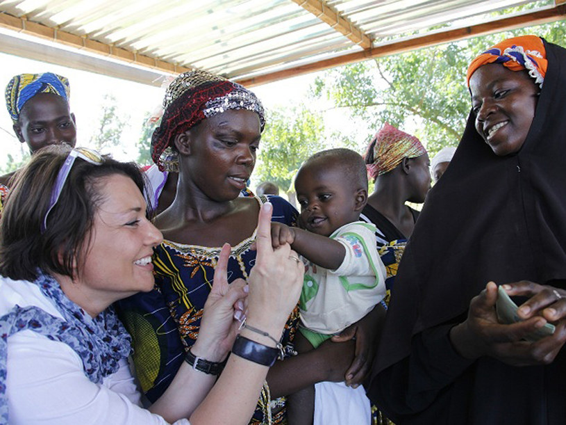 Ambasadorka akcji - Małgorzata Ostrowska-Królikowska w Burkina Faso &nbsp; /materiały prasowe