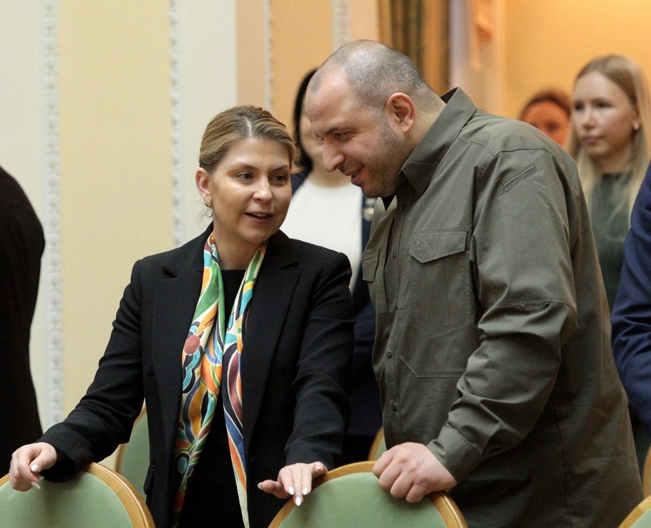 Ambasadorka Ukrainy w USA Ołha Stefaniszyna i przewodniczący ukraińskiej delegacji Rustem Umierow /Hennadii Minchenko/Ukrinform /PAP