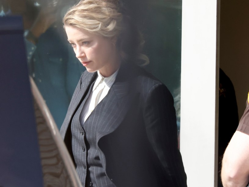 Amber Heard opuściła sąd z nietęgą miną /Paul Morigi/Getty Images) /Getty Images