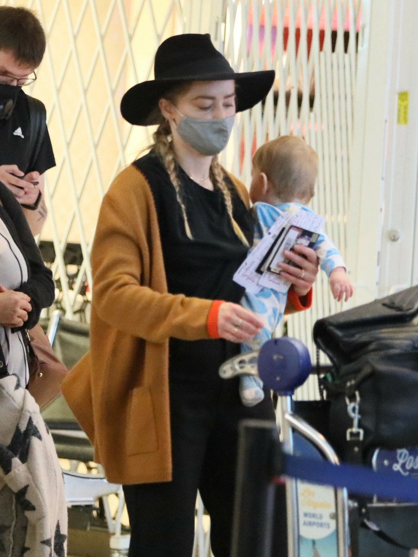 Amber Heard z córką, Oonagh Paige /Backgrid/East News /East News