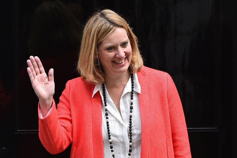 Amber Rudd, minister spraw wewnętrznych Wielkiej Brytanii /BEN STANSALL /AFP