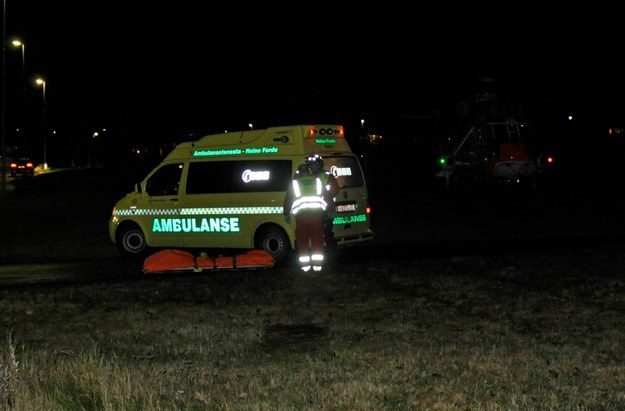 Ambulans na miejscu tragedii /EGIL JORGEN LUND /PAP/EPA