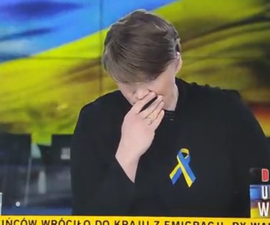 Amelia z Ukrainy śpiewa "Mam tę moc" w schronie. Dziennikarce TVN24 łamie się głos 