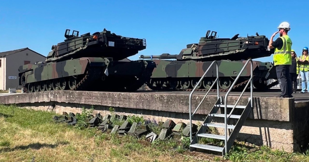 Amerykanie transportują do Powidza czołgi M1A2 SEP v3 Abrams. /Defense Visual Information Distribution Service /materiały prasowe