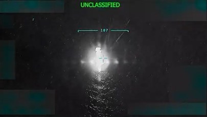 Amerykanie uderzyli w kartel narkotykowy. Łódź w płomieniach WIDEO