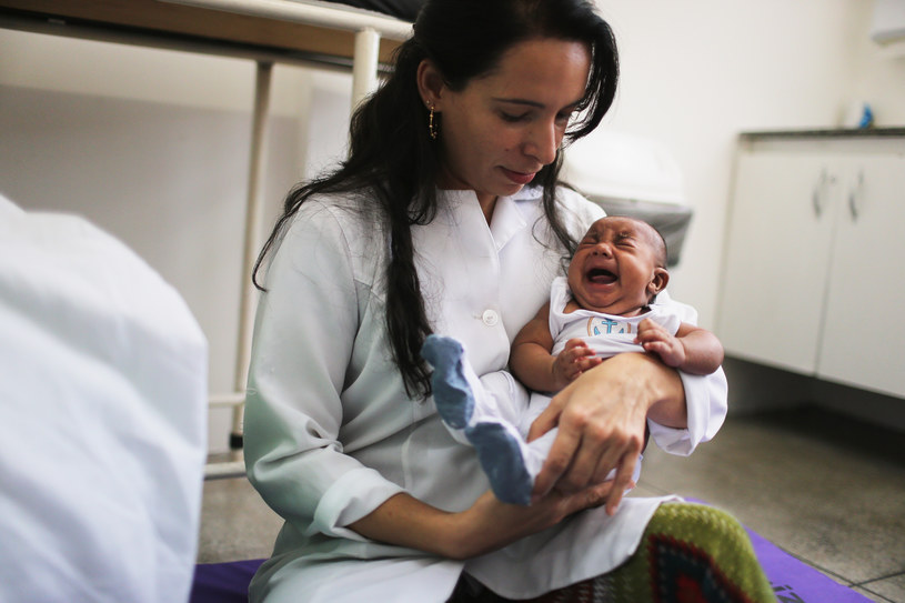 Amerykańscy naukowcy w środę po raz pierwszy z pewnością potwierdzili, że wirus Zika wywołuje mikrocefalię u niemowląt /Valeria Barros /Getty Images