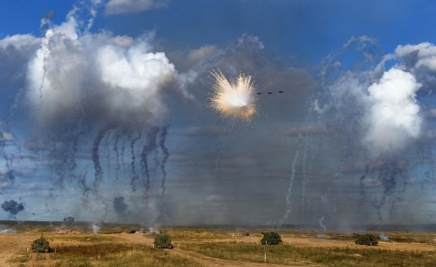 Amerykańscy oficerowie na manewrach Zapad-2025