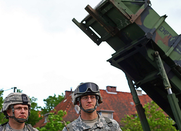 Amerykańscy żołnierze przy wyrzutni rakiet systemu Patriot /Marcin Wójcik